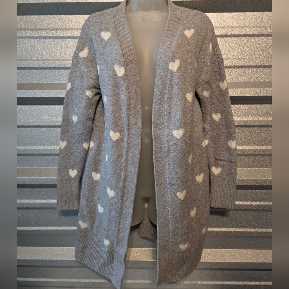 Sincerely Jules Gray and White Knit Cardigan